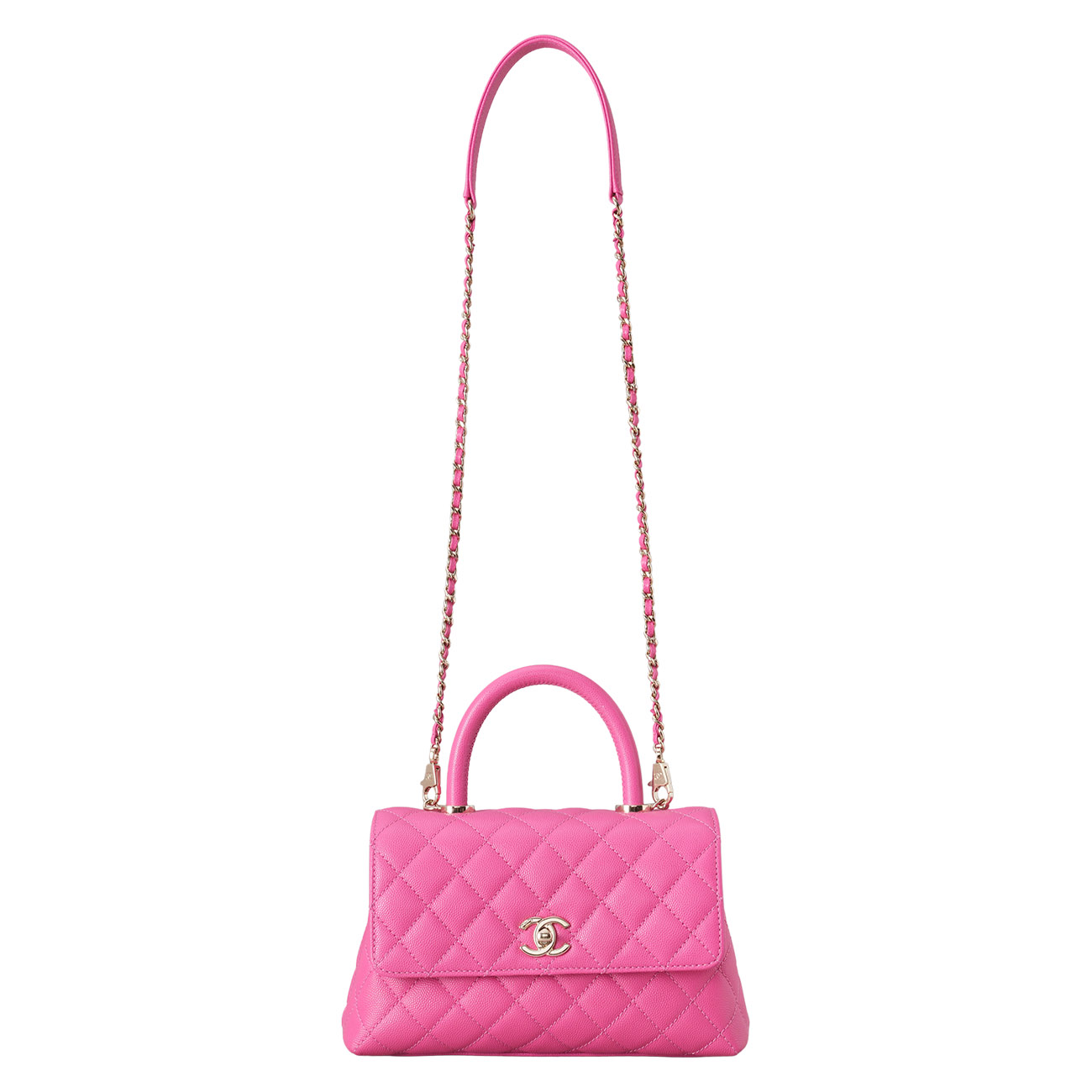 CHANEL(USED)샤넬 캐비어 코코핸들 23