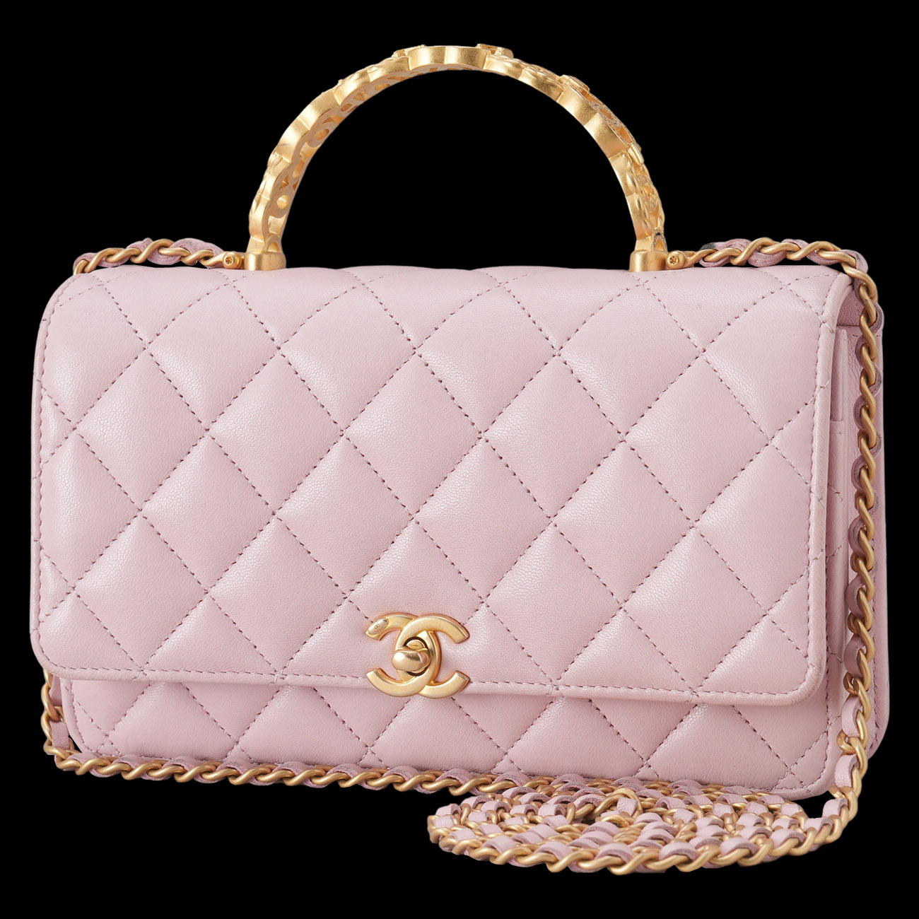 CHANEL(USED)샤넬 AP3944 클래식 레터링 탑핸들 WOC