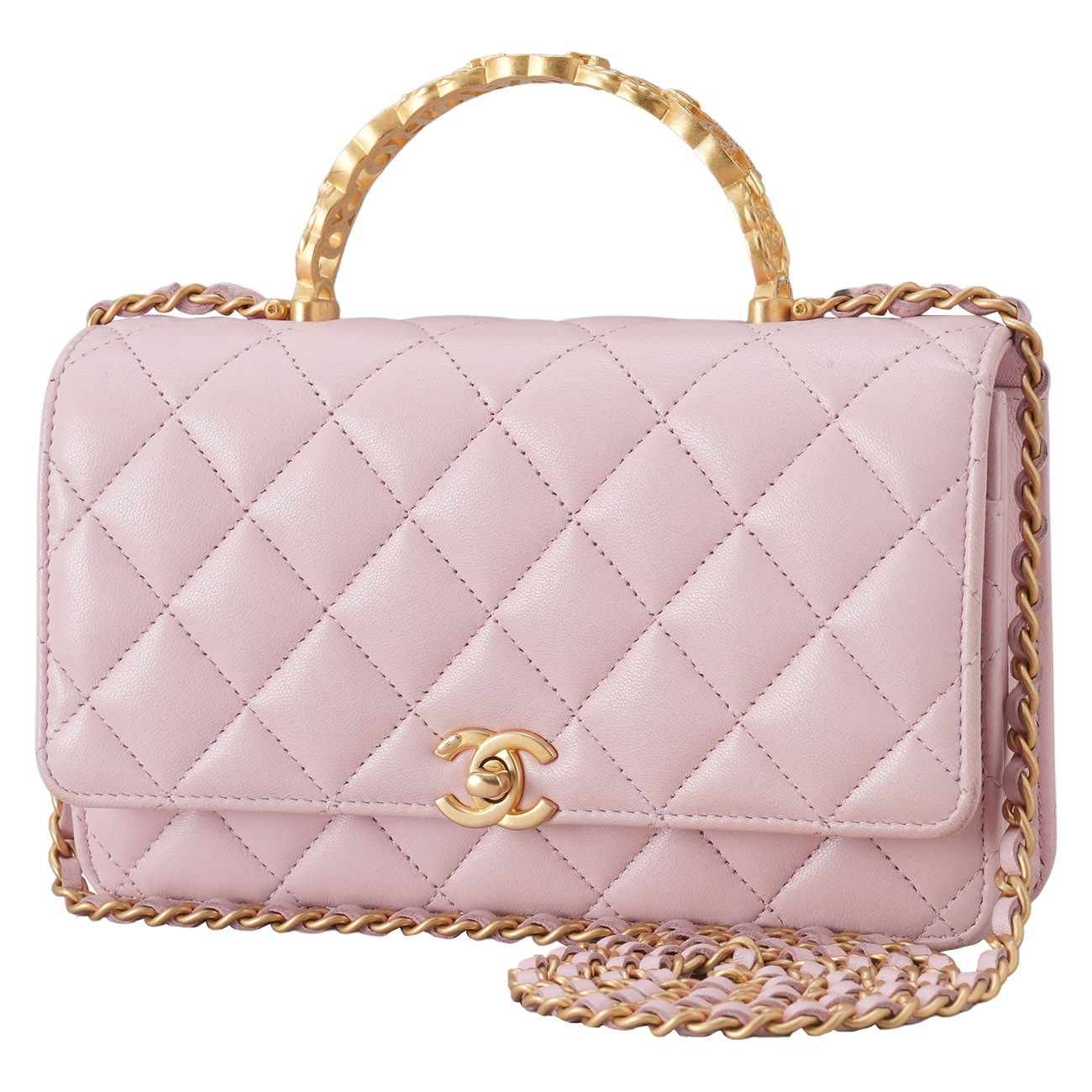 CHANEL(USED)샤넬 AP3944 클래식 레터링 탑핸들 WOC