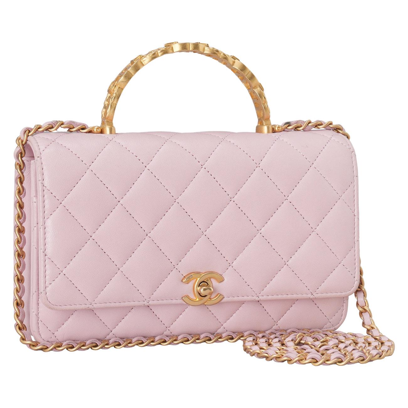 CHANEL(USED)샤넬 AP3944 클래식 레터링 탑핸들 WOC
