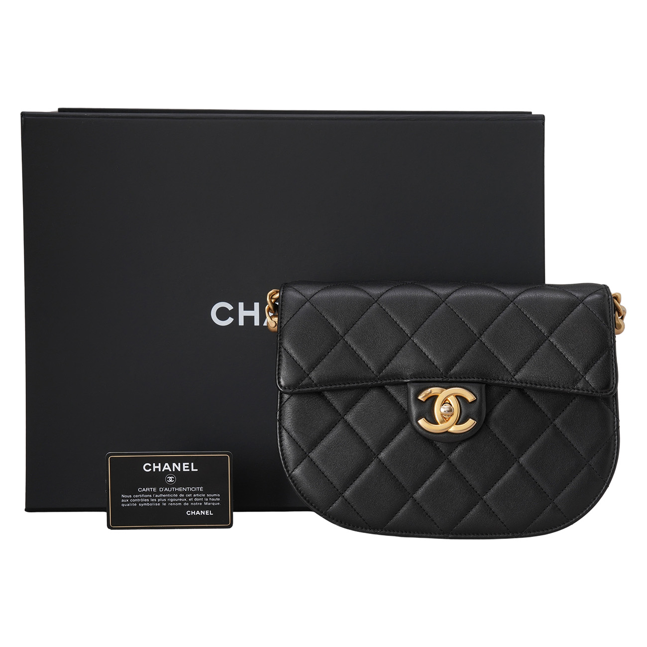 CHANEL(USED)샤넬 AS2485 시즌 퀼팅 메신저백