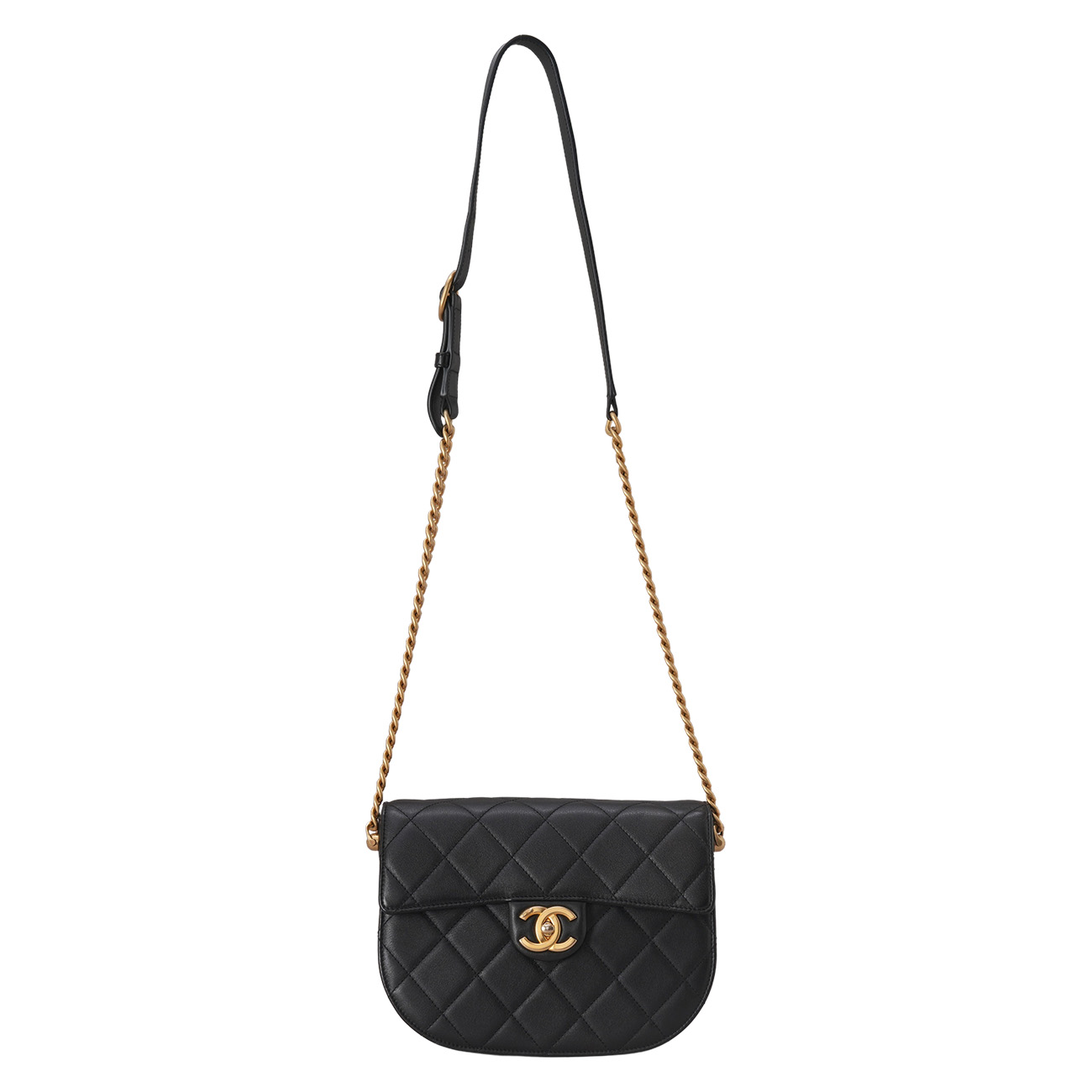 CHANEL(USED)샤넬 AS2485 시즌 퀼팅 메신저백