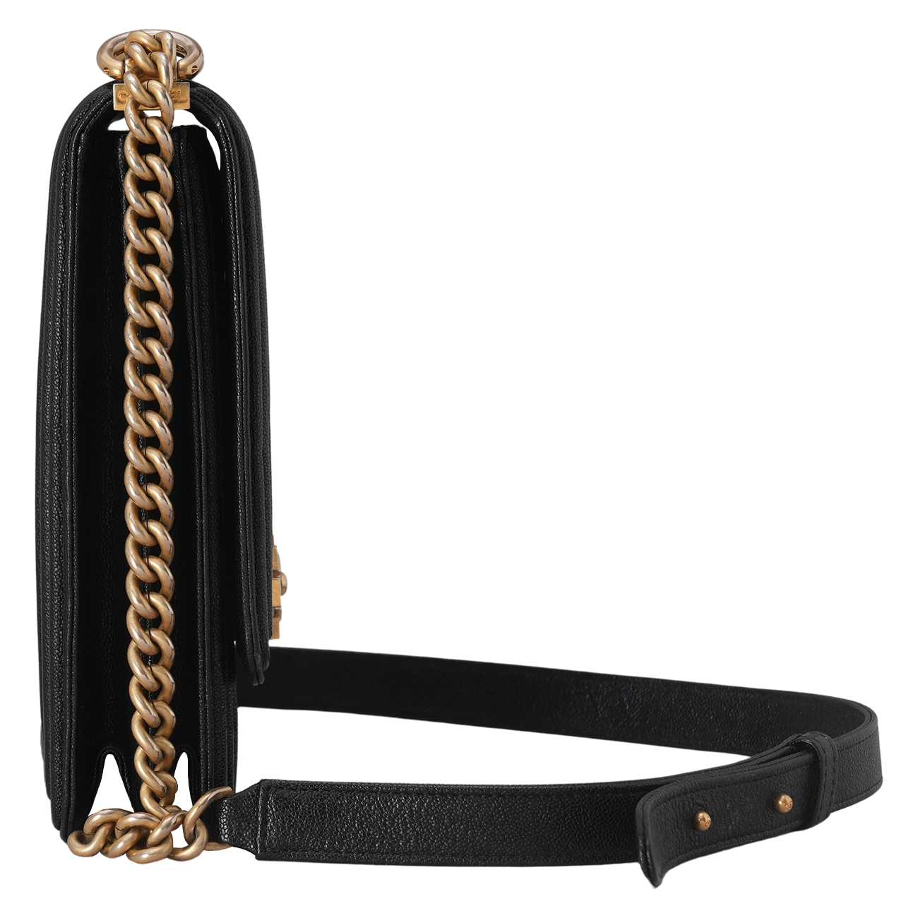 CHANEL(USED)샤넬 AS0130 캐비어 보이 플랩백