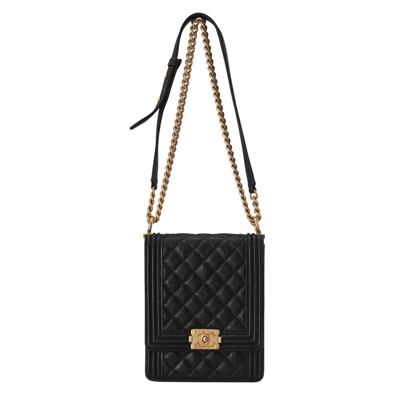 CHANEL(USED)샤넬 AS0130 캐비어 보이 플랩백