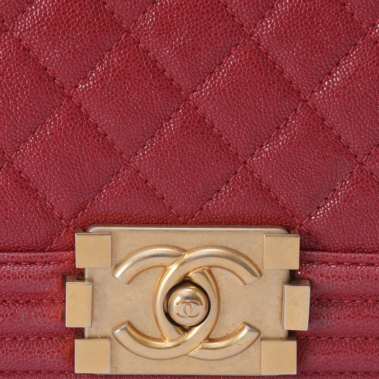 CHANEL(USED)샤넬 캐비어 보이백 미듐