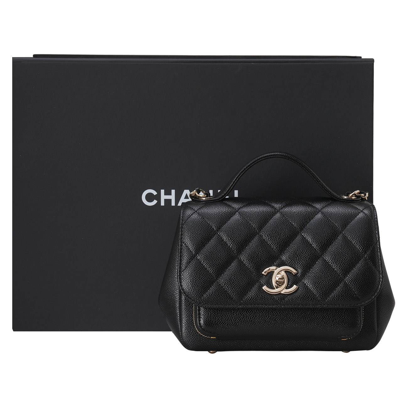 CHANEL(USED)샤넬 캐비어 비지니스 어피니티 스몰