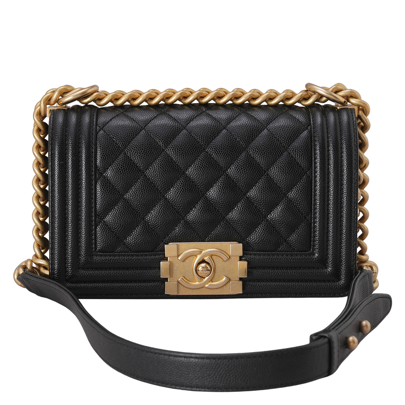 CHANEL(USED)샤넬 캐비어 보이샤넬 스몰 플랩백