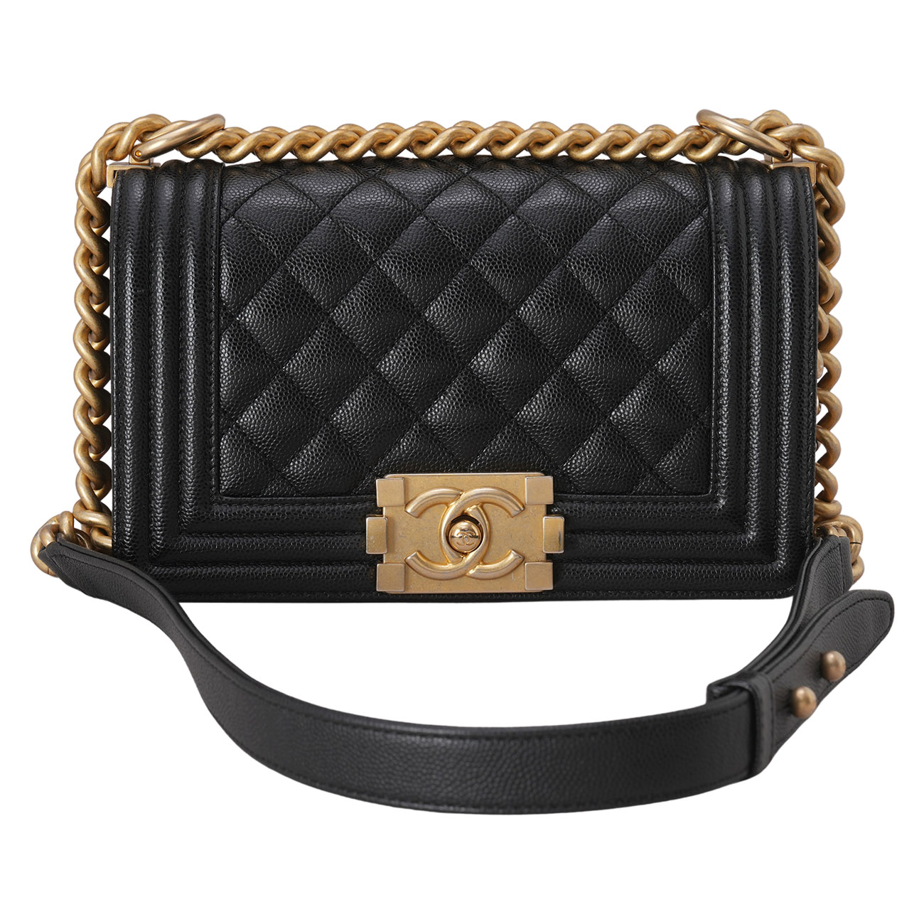 CHANEL(USED)샤넬 캐비어 보이샤넬 스몰 플랩백
