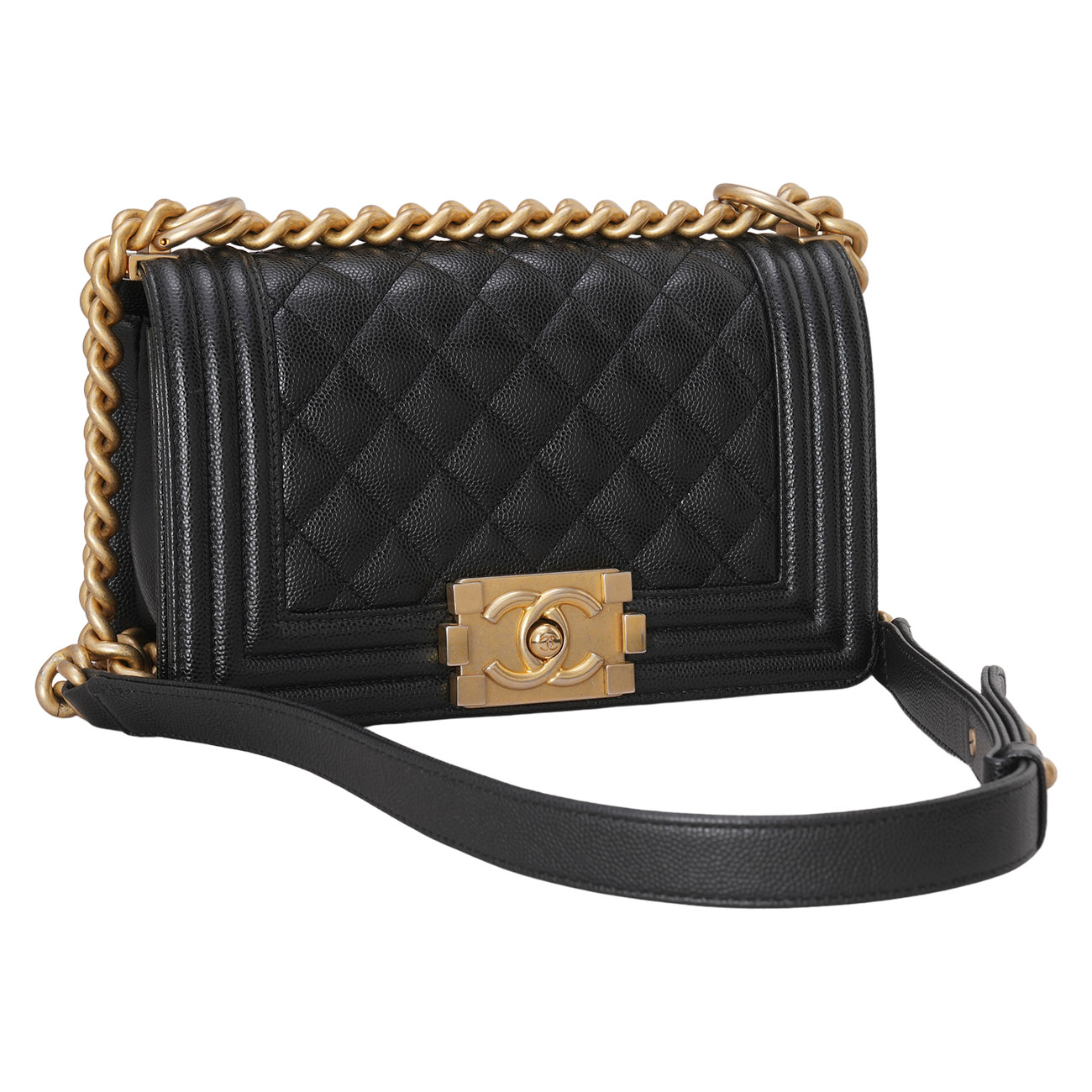 CHANEL(USED)샤넬 캐비어 보이샤넬 스몰 플랩백
