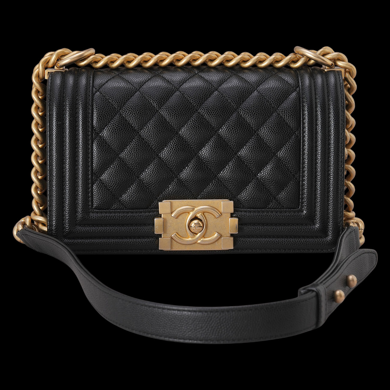 CHANEL(USED)샤넬 캐비어 보이샤넬 스몰 플랩백