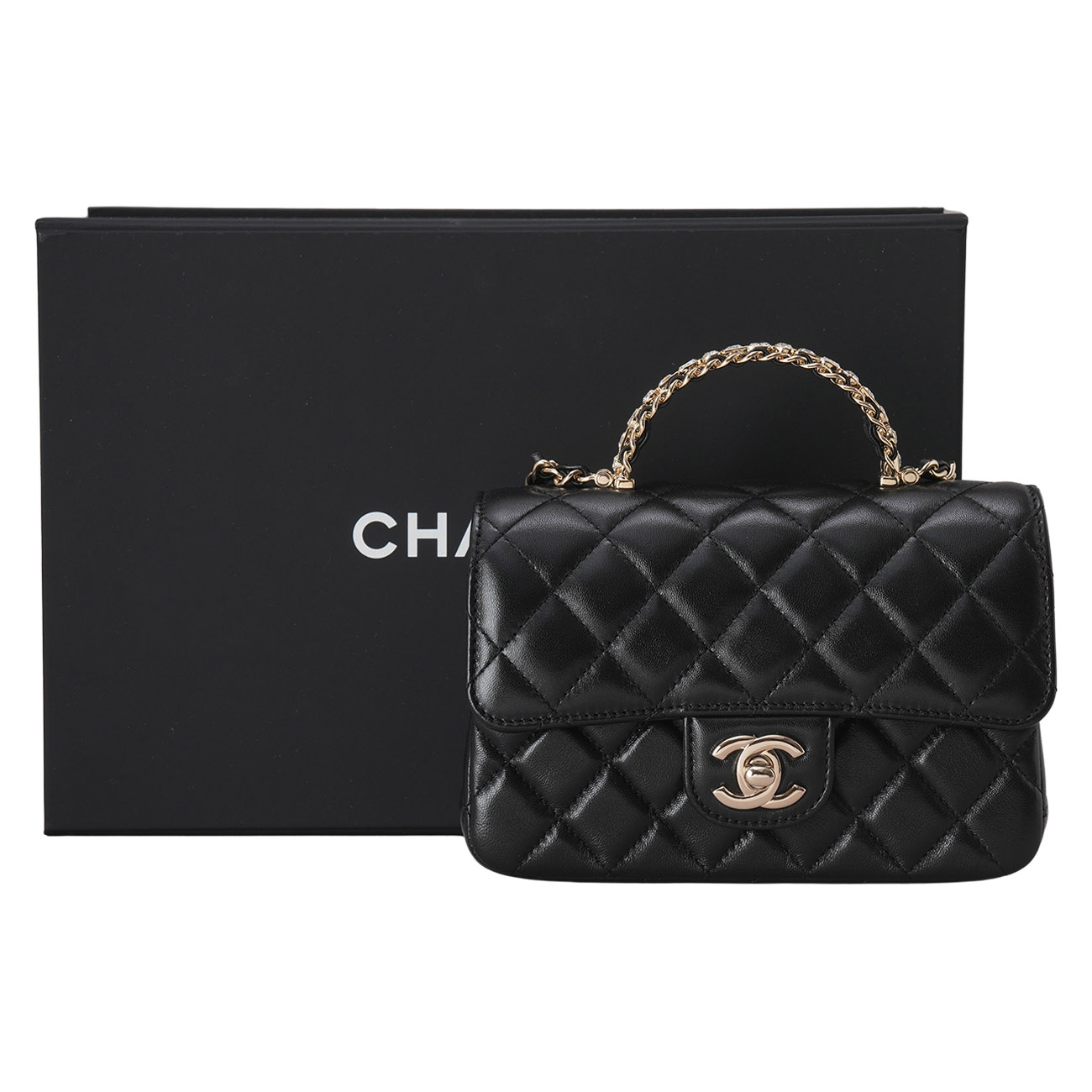 CHANEL(NEW)샤넬 AS4140 시즌 클래식 뉴미니 탑핸들 (새상품)