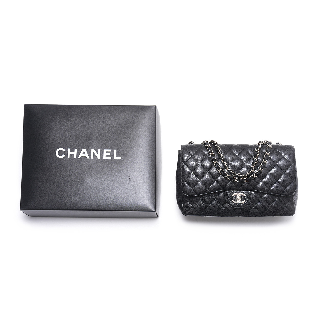 CHANEL(USED)샤넬 캐비어 클래식 라지 원플랩백