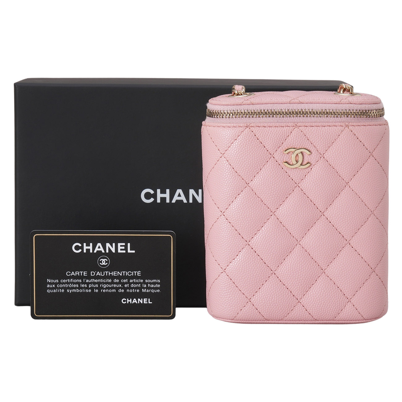 CHANEL(USED)샤넬 AP2195 캐비어 코스메틱 베니티