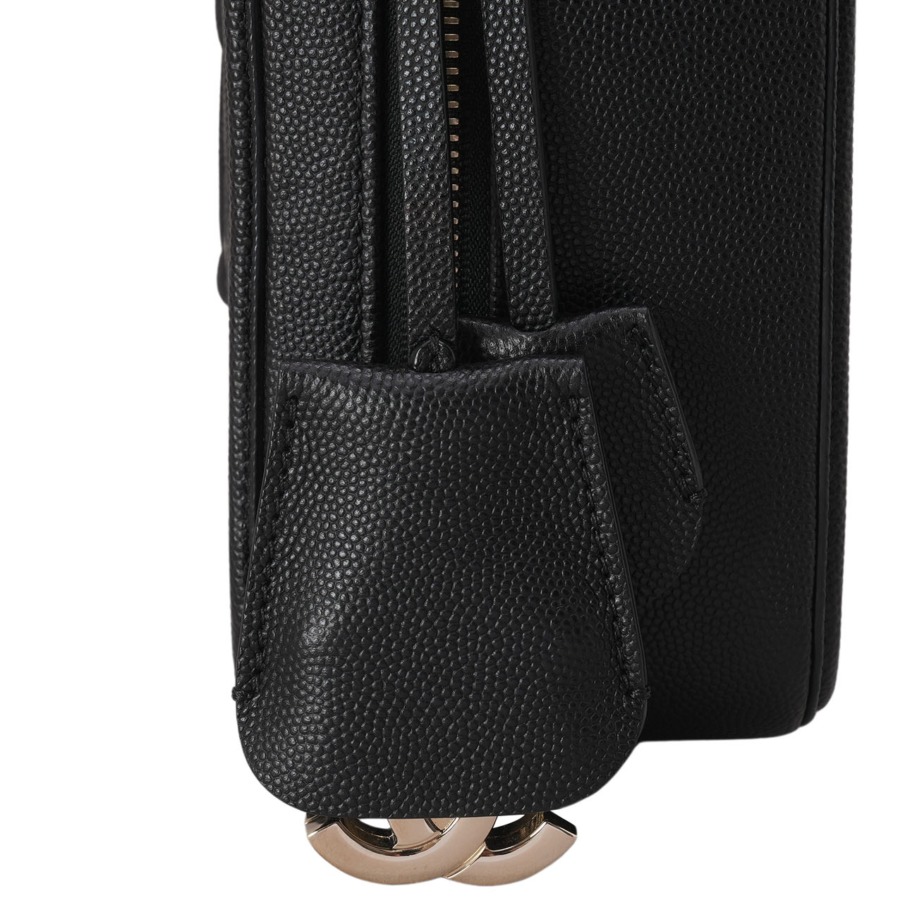 CHANEL(USED)샤넬 캐비어 필리그리 코스메틱 케이스
