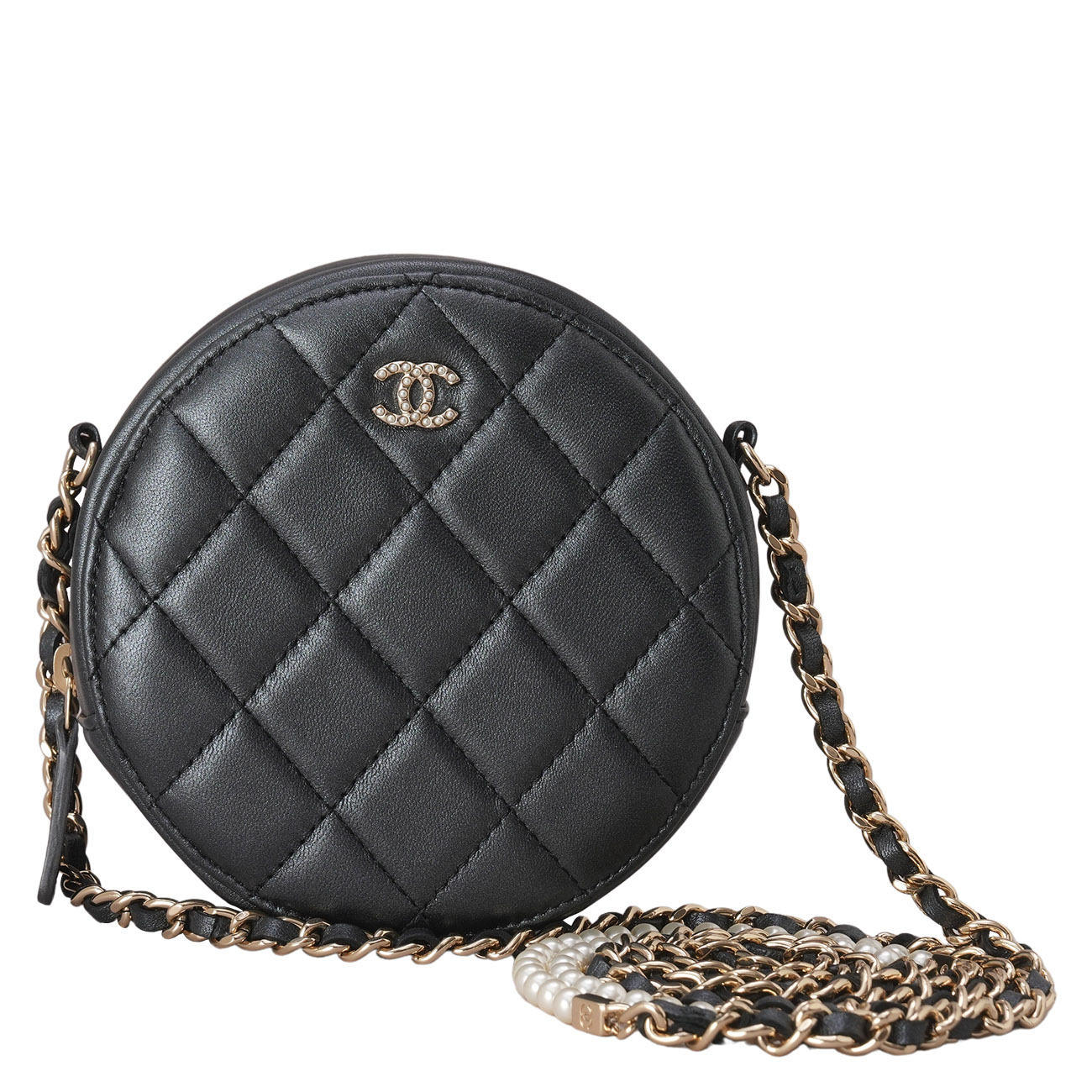 CHANEL(USED)샤넬 램스킨 탬버린 체인백