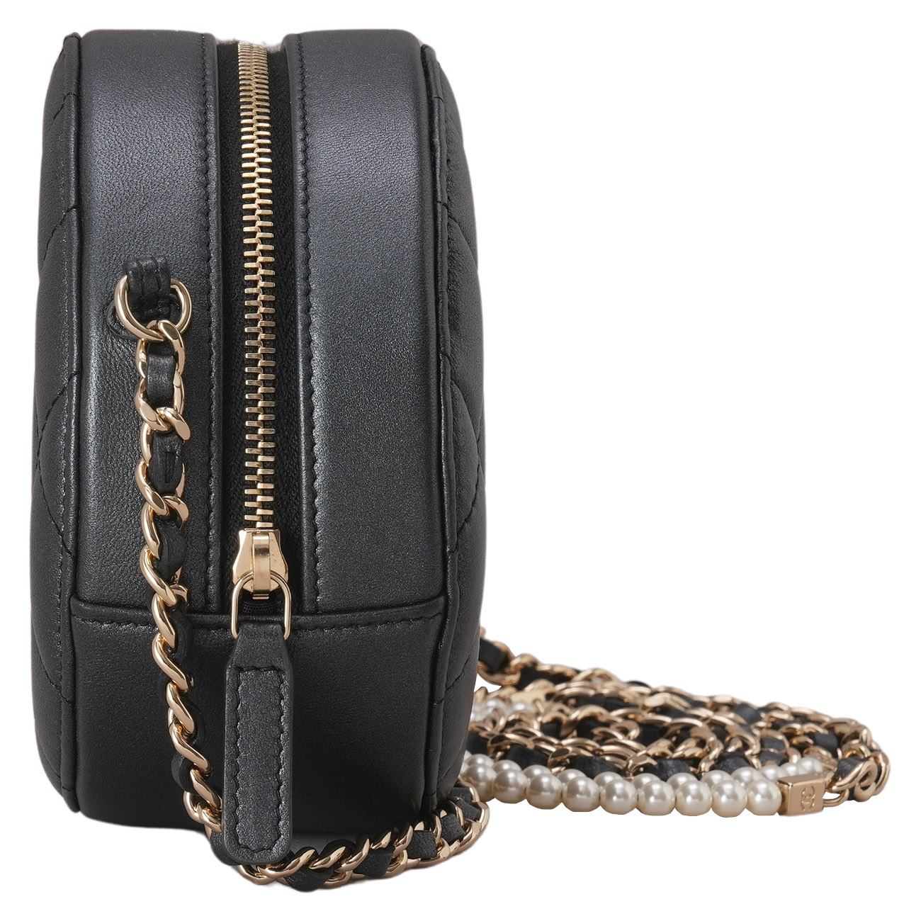 CHANEL(USED)샤넬 램스킨 탬버린 체인백