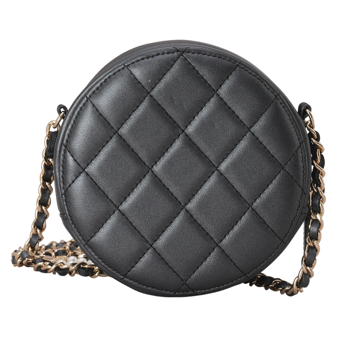 CHANEL(USED)샤넬 램스킨 탬버린 체인백