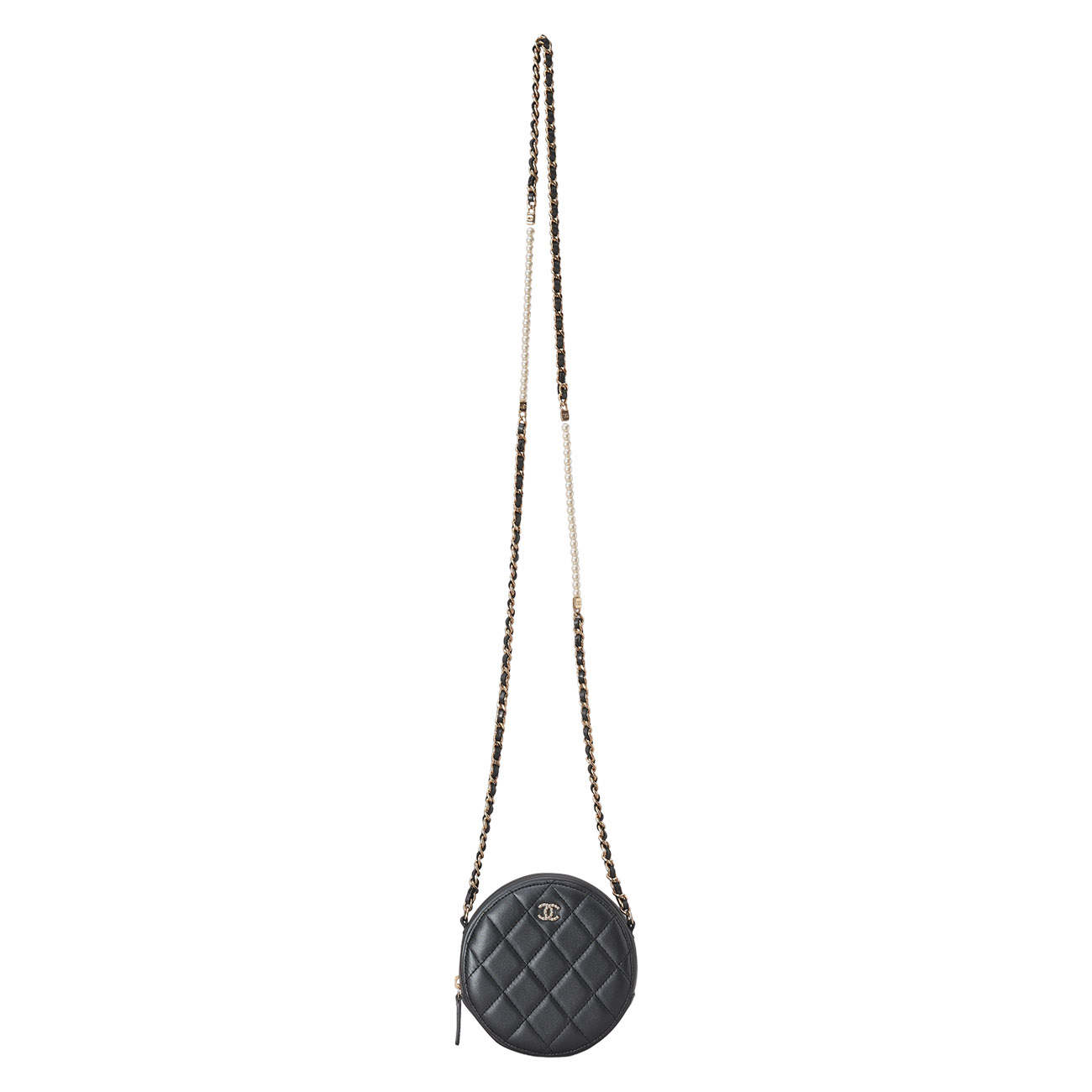 CHANEL(USED)샤넬 램스킨 탬버린 체인백