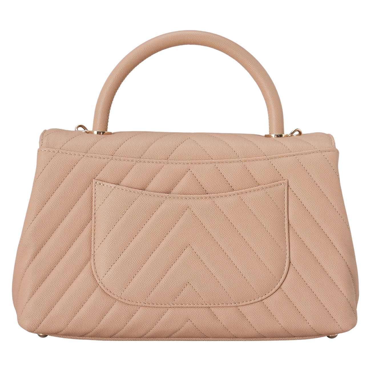 CHANEL(USED)샤넬 캐비어 쉐브론 코코핸들 28
