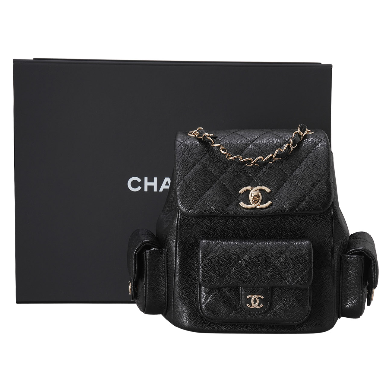 CHANEL(USED)샤넬 AS4398 듀마 미디움 백팩