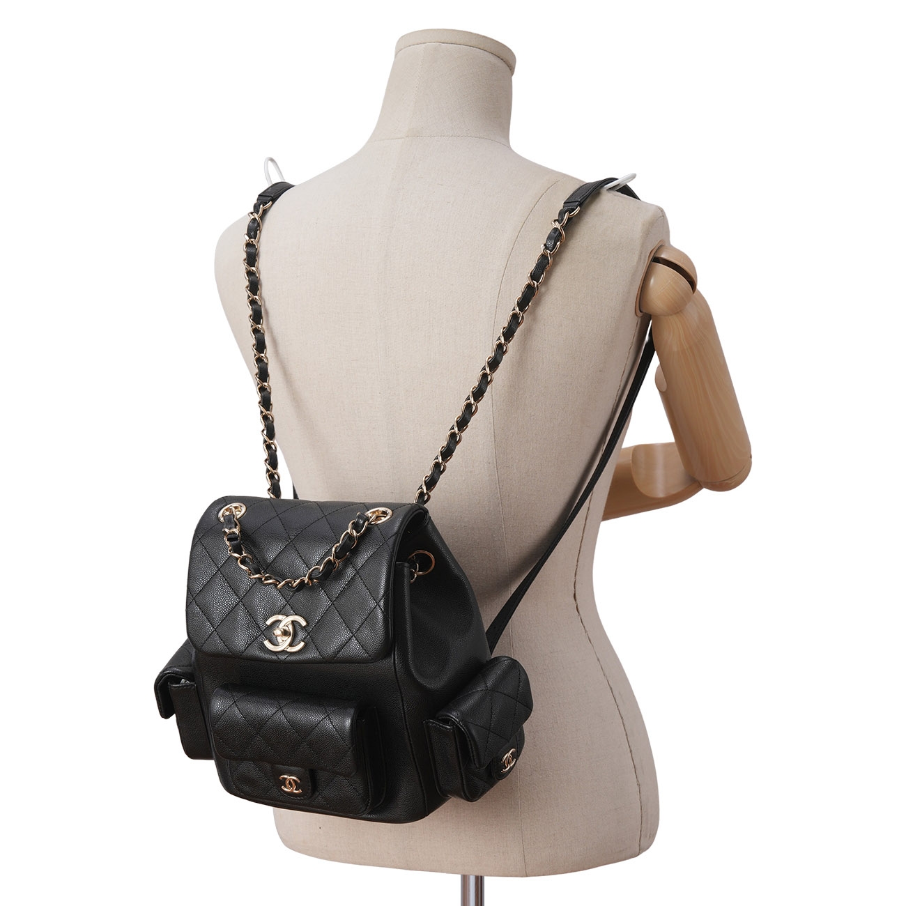 CHANEL(USED)샤넬 AS4398 듀마 미디움 백팩