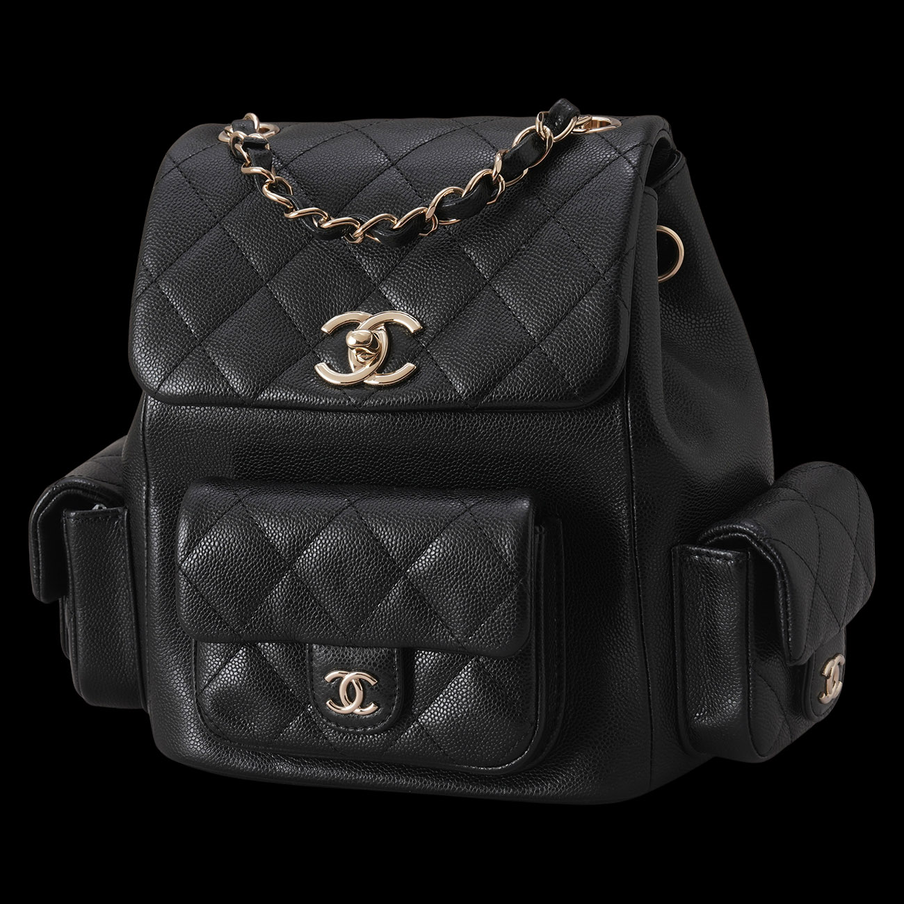 CHANEL(USED)샤넬 AS4398 듀마 미디움 백팩