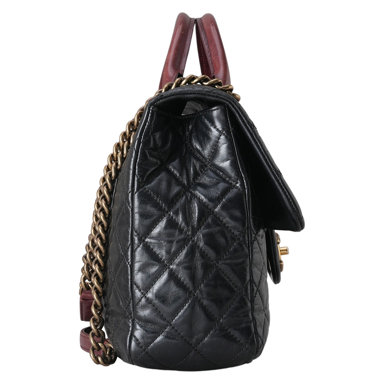 CHANEL(USED)샤넬 시즌 CC로고 스퀘어 토트 겸 숄더백