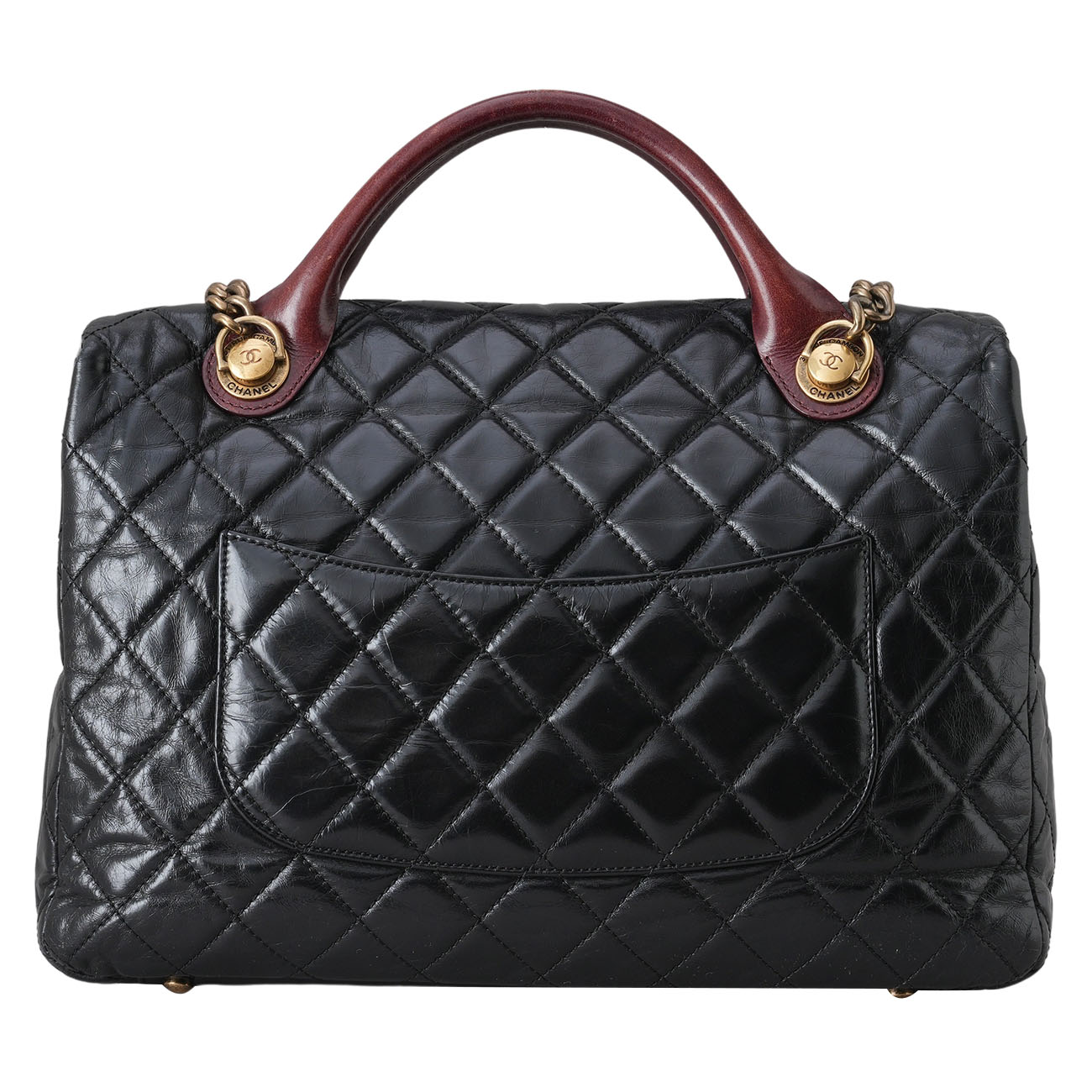 CHANEL(USED)샤넬 시즌 CC로고 스퀘어 토트 겸 숄더백