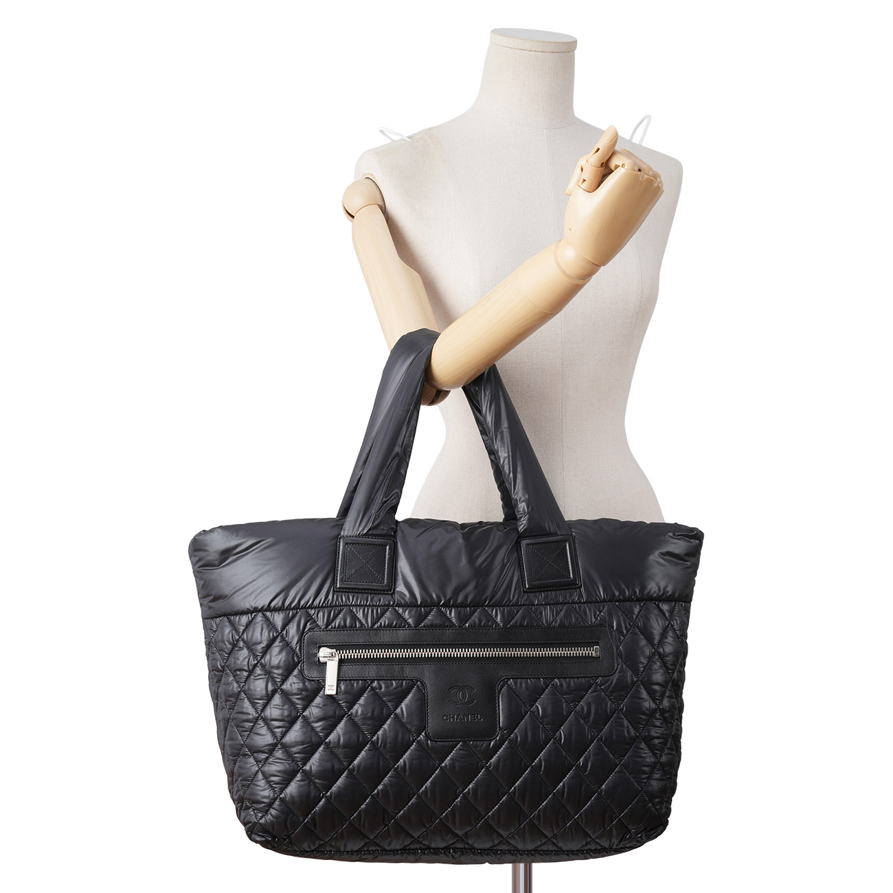 CHANEL(USED)샤넬 CC로고 패딩 토트백