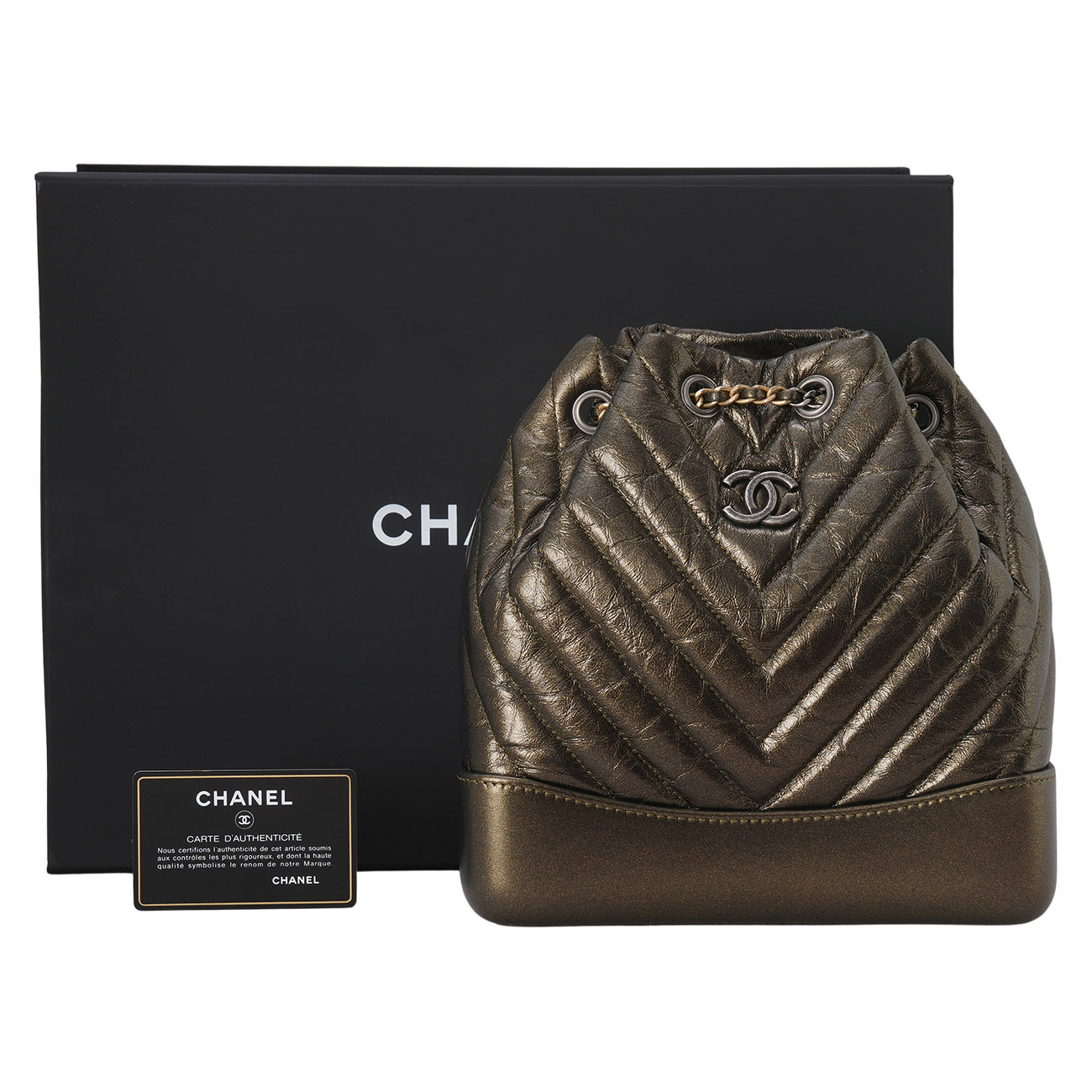 CHANEL(USED)샤넬 시즌 쉐브론 가브리엘 백팩