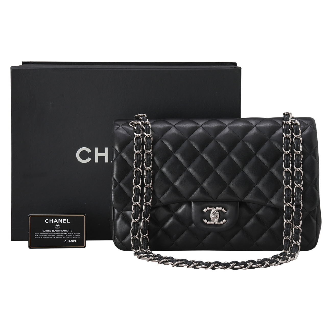 CHANEL(USED)샤넬 램스킨 클래식 라지 플랩백