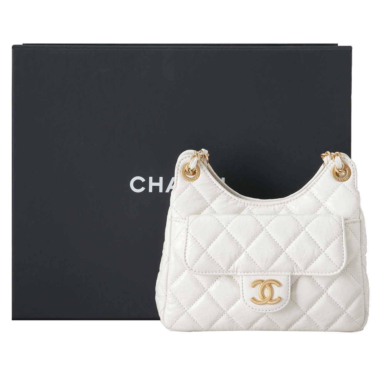 CHANEL(USED)샤넬 AS4323 포켓 체인 호보백 스몰