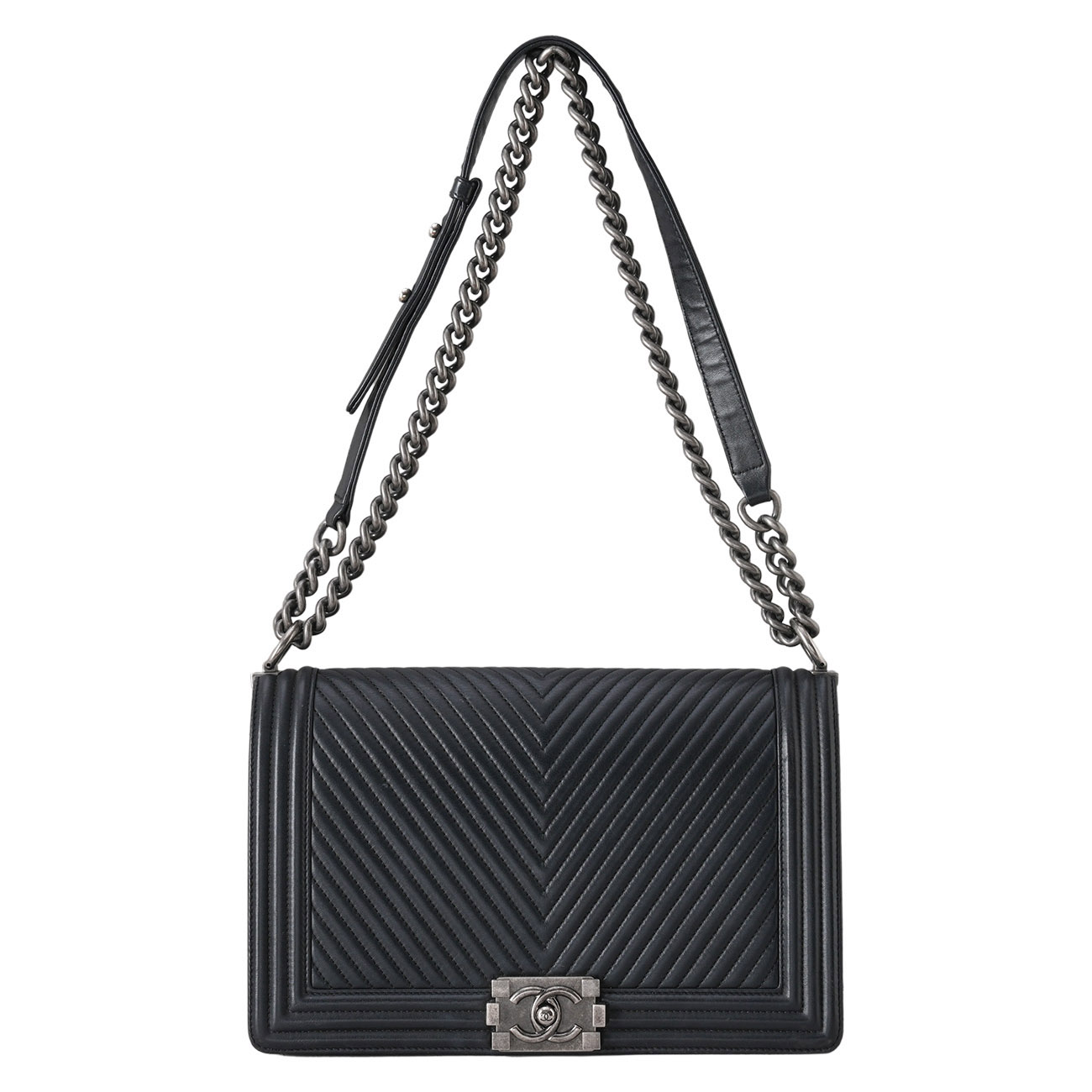 CHANEL(USED)샤넬 보이샤넬 쉐브론 뉴미듐