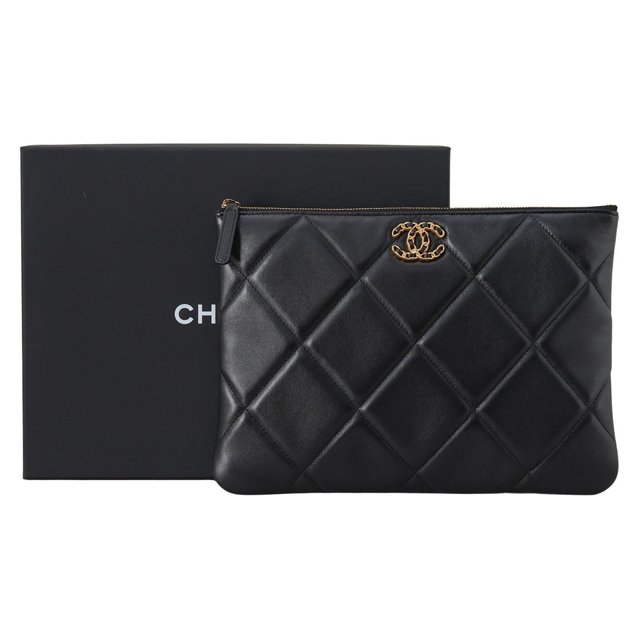 CHANEL(USED)샤넬 19 파우치 뉴미듐