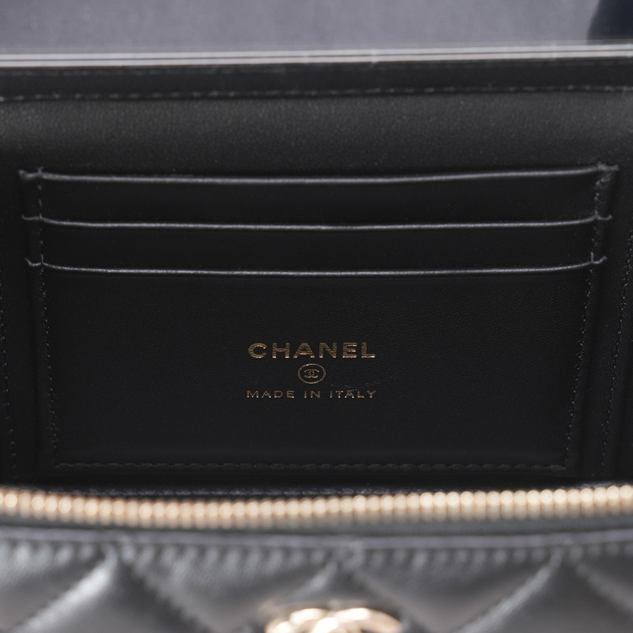 CHANEL(USED)샤넬 AP1472 램스킨 베니티 탑핸들 크로스백