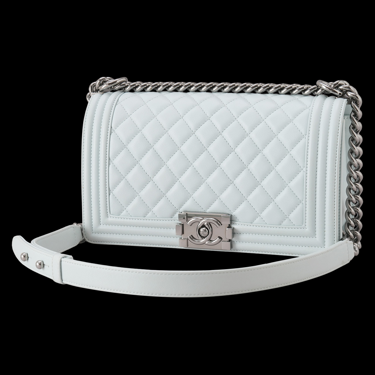 CHANEL(USED)샤넬 보이샤넬 미듐 체인 숄더백