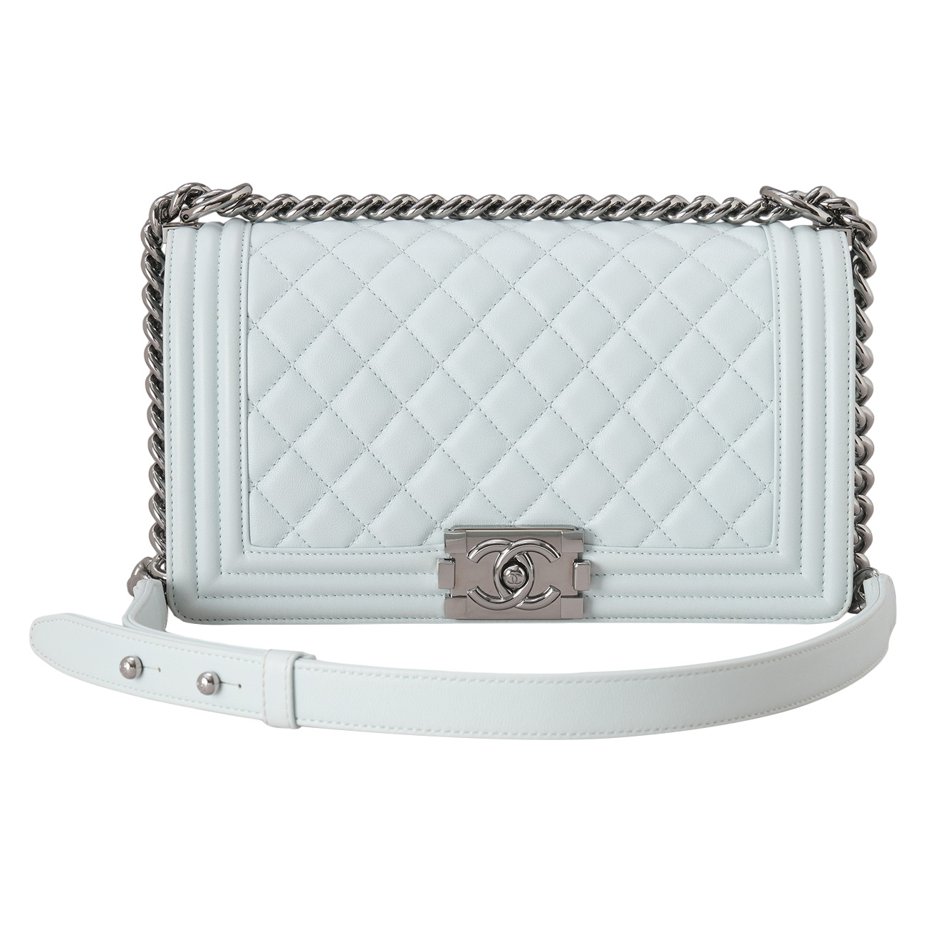 CHANEL(USED)샤넬 보이샤넬 미듐 체인 숄더백