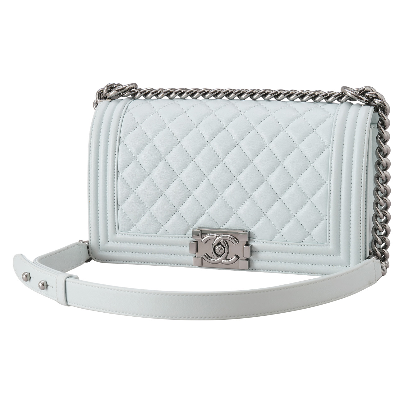 CHANEL(USED)샤넬 보이샤넬 미듐 체인 숄더백