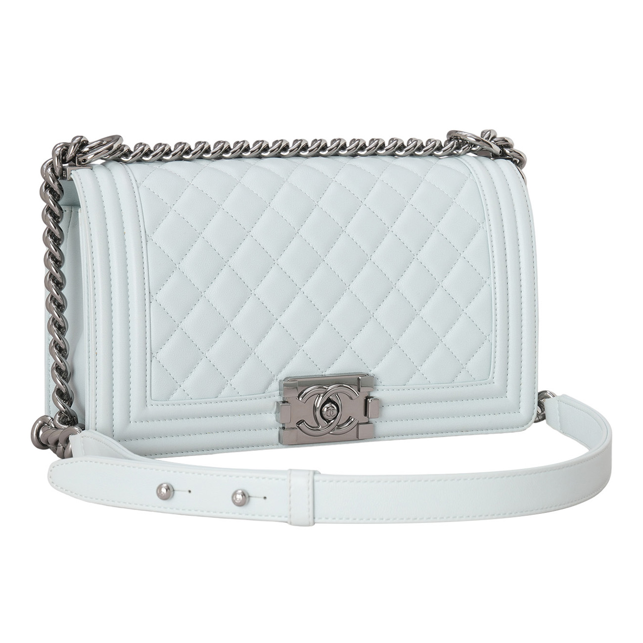 CHANEL(USED)샤넬 보이샤넬 미듐 체인 숄더백