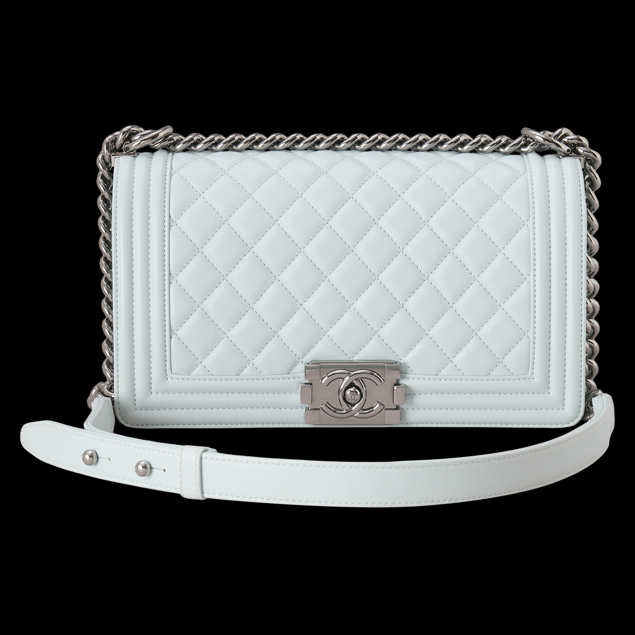 CHANEL(USED)샤넬 보이샤넬 미듐 체인 숄더백