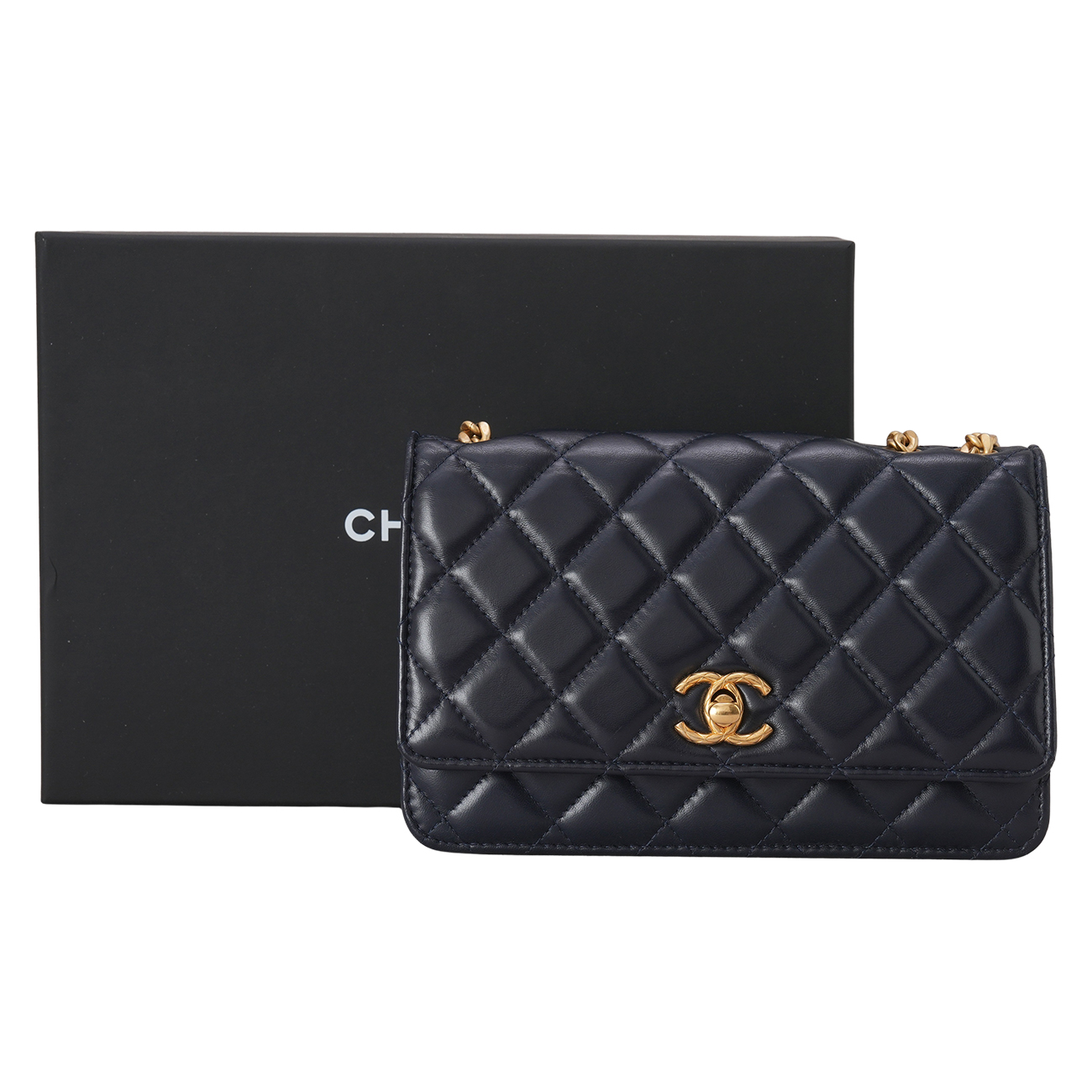 CHANEL(USED)샤넬 AP3043 램스킨 CC로고 WOC