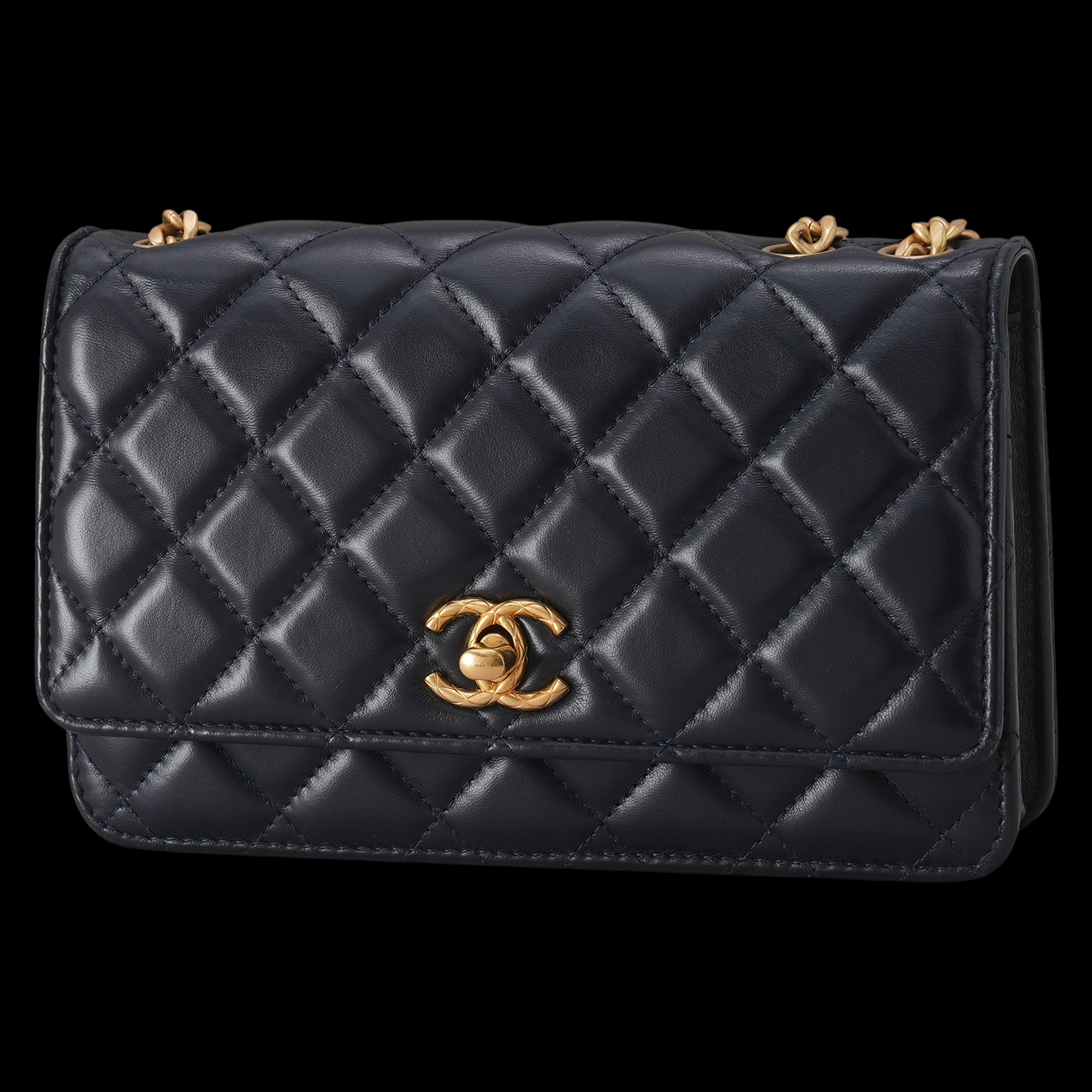 CHANEL(USED)샤넬 AP3043 램스킨 CC로고 WOC