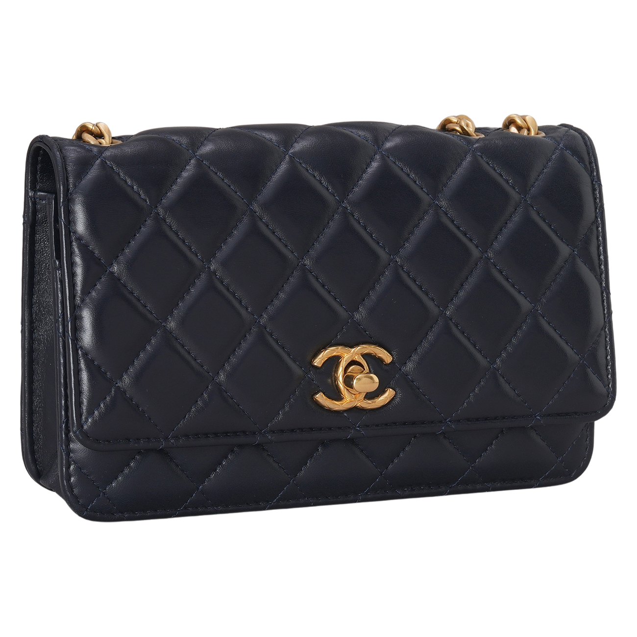 CHANEL(USED)샤넬 AP3043 램스킨 CC로고 WOC
