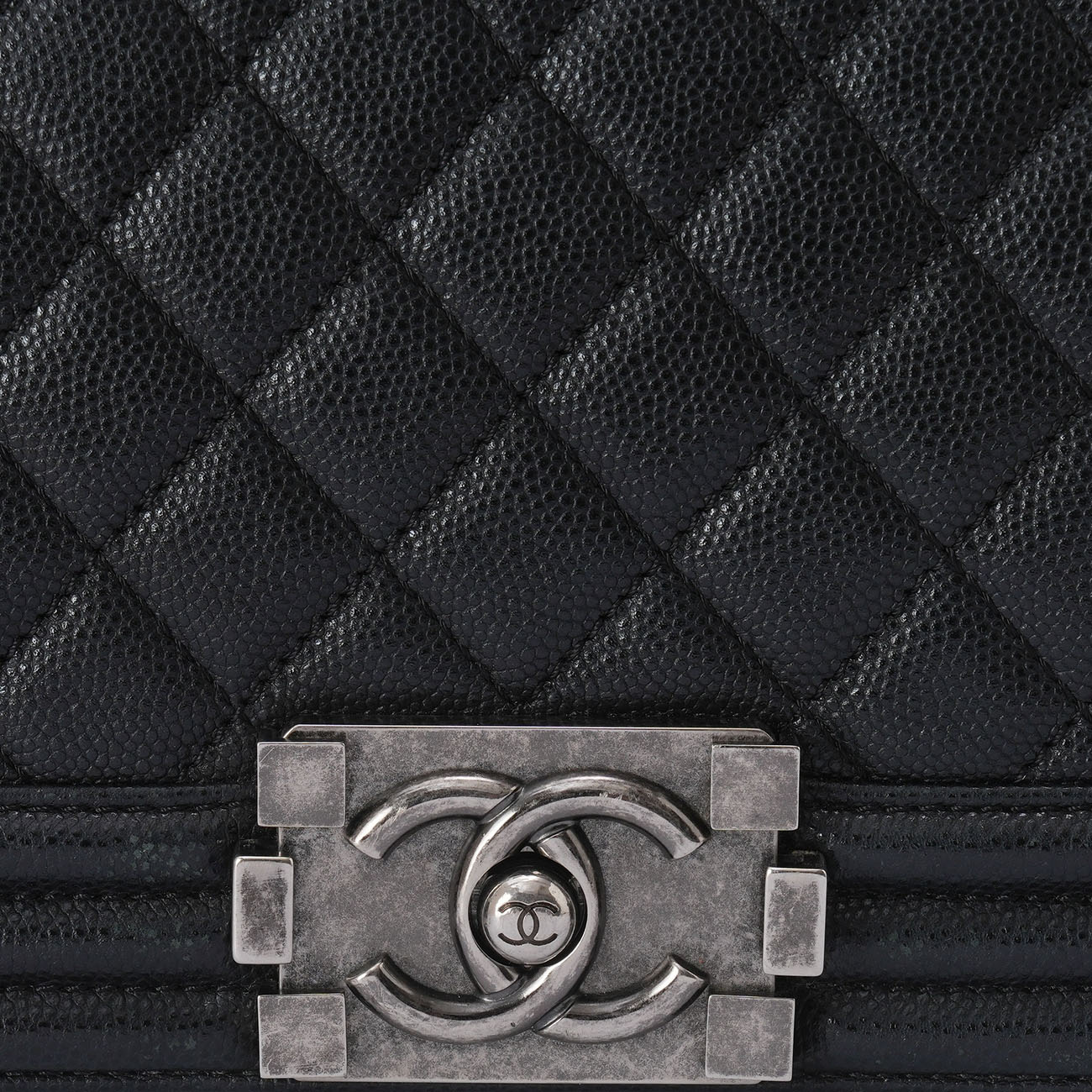 CHANEL(USED)샤넬 A92193 캐비어 보이백 뉴미듐