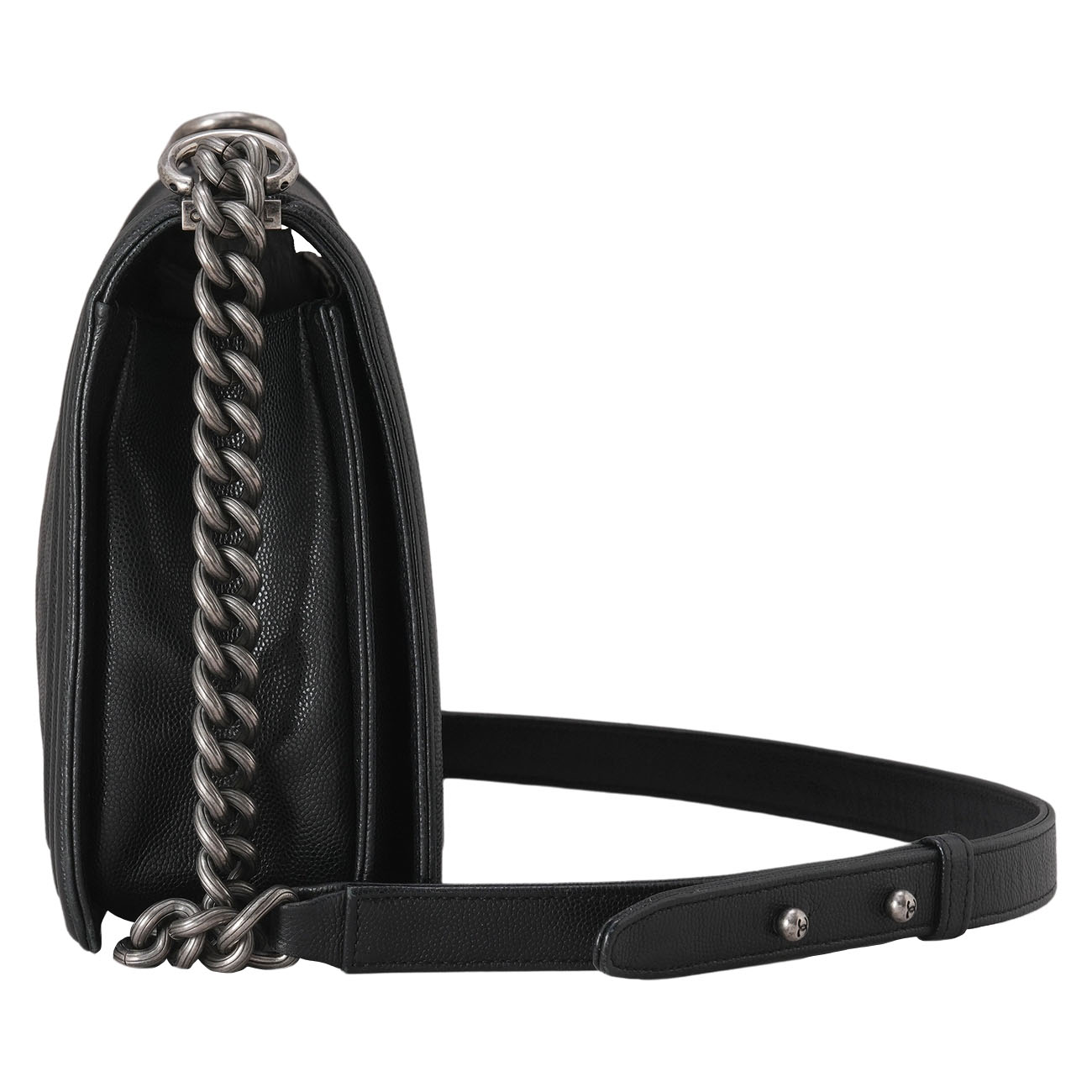 CHANEL(USED)샤넬 A92193 캐비어 보이백 뉴미듐