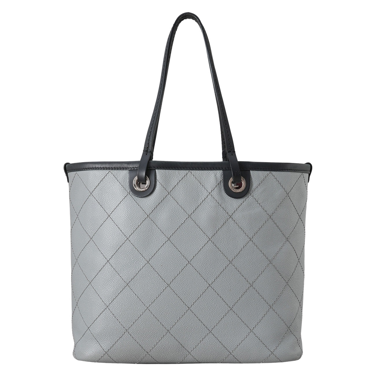 CHANEL(USED)샤넬 캐비어 CC로고 참 쇼퍼백