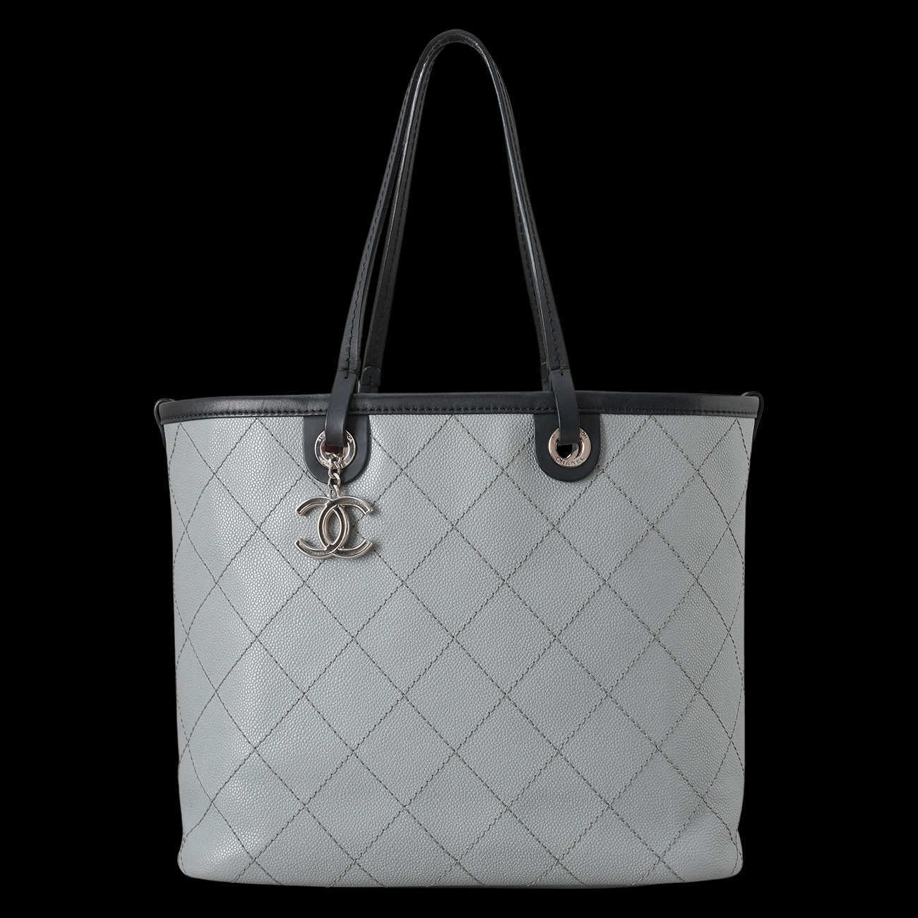 CHANEL(USED)샤넬 캐비어 CC로고 참 쇼퍼백