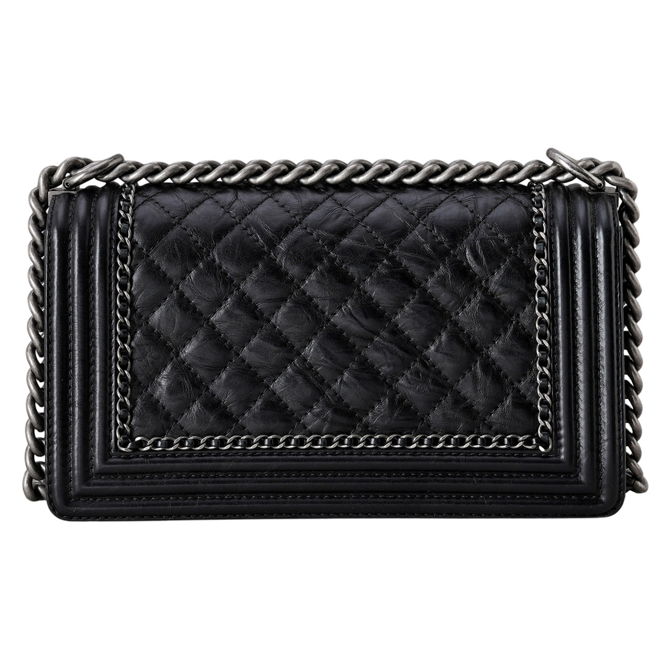 CHANEL(USED)샤넬 시즌 보이샤넬 미듐 플랩백
