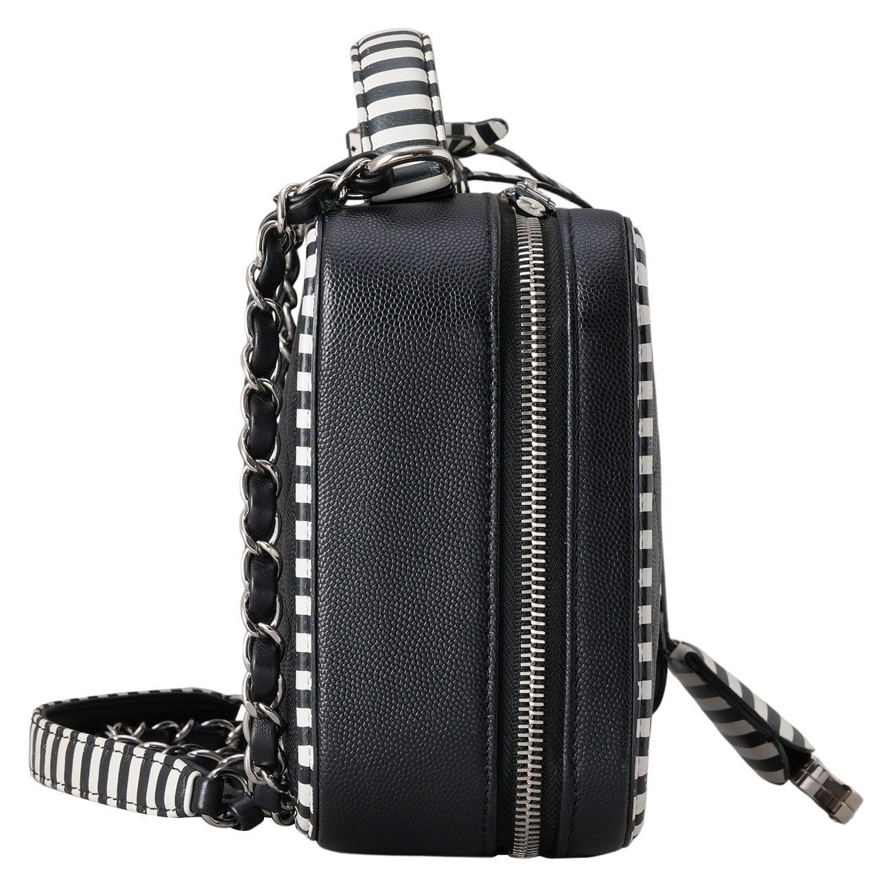 CHANEL(USED)샤넬 캐비어 CC로고 코스메틱 케이스