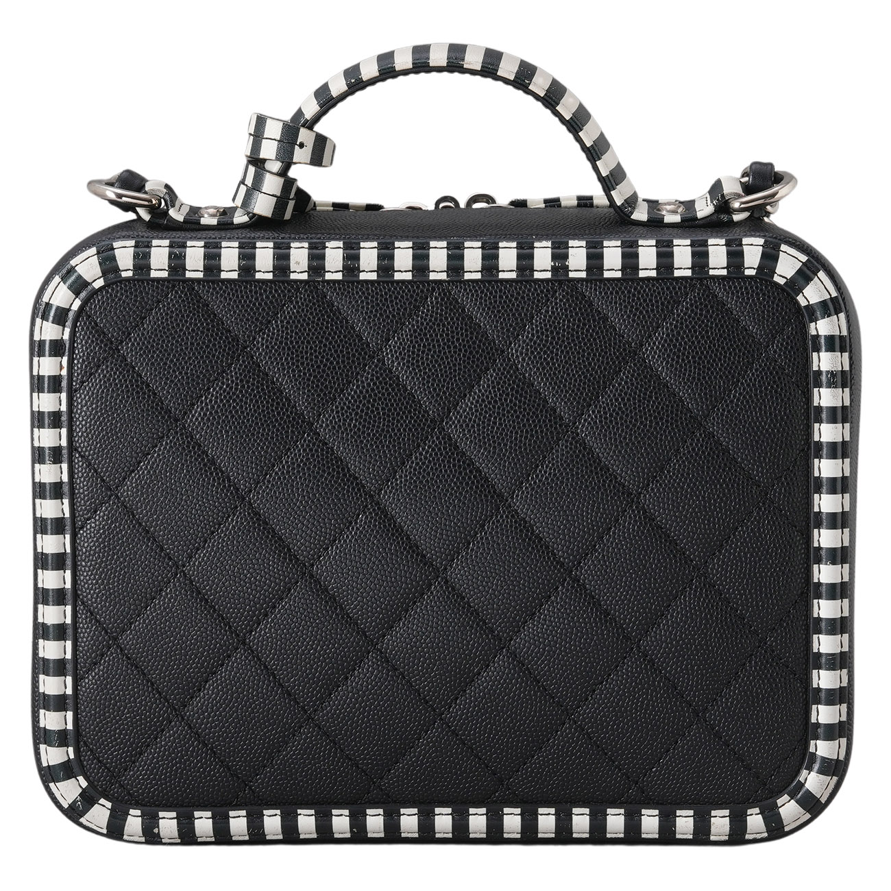 CHANEL(USED)샤넬 캐비어 CC로고 코스메틱 케이스